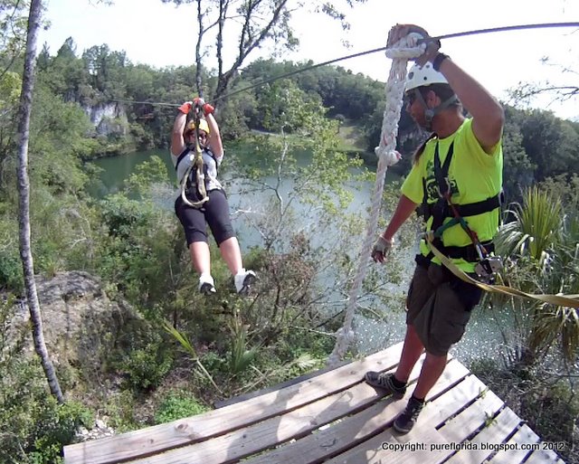 PURE FLORIDA: BEST ZIPLINE IN FLORIDA! THE CANYONS ZIPLINE