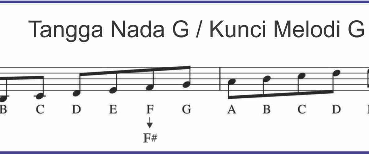 Tangga Nada G ( Kunci Melodi G ) SEPUTAR MUSIK