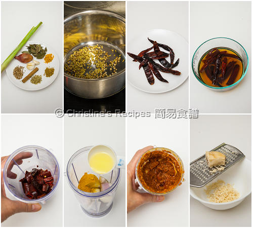 風味咖哩雞製作圖 Curry Chicken Procedures01