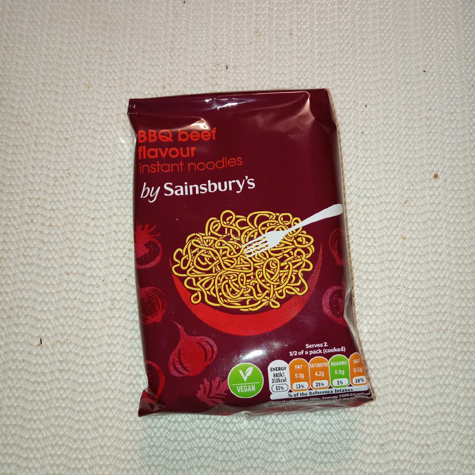 Supersupergirl's Food Reviews Sainsburys BBQ Beef instant noodles