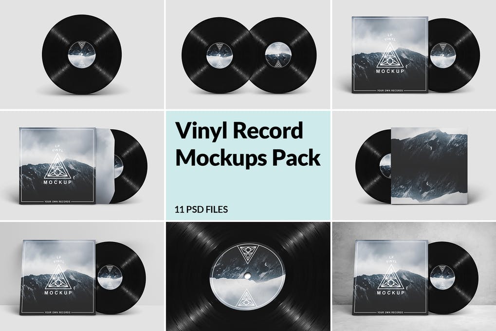 Best Vinyl Record Mockup Templates | Free