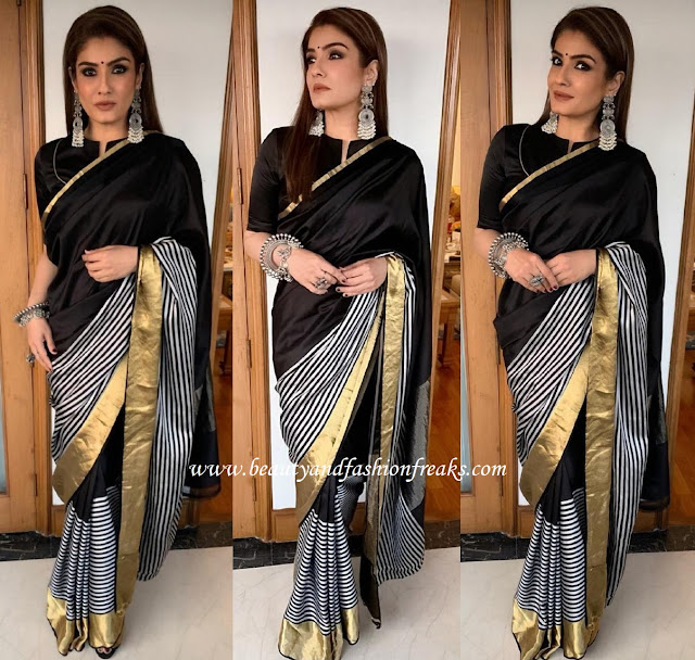 Raveena Tandon In A Raw Mango Sari: Yay Or Nay?