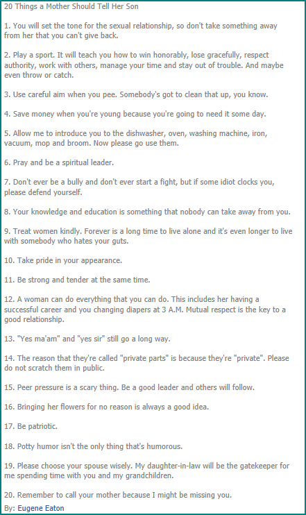 Mother Mothers Love Sons