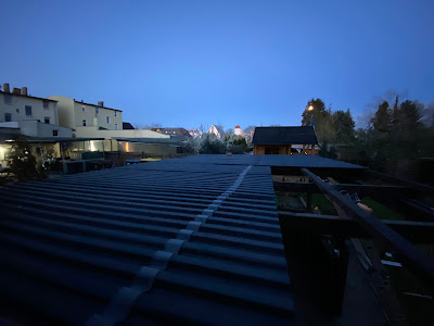 Neues Dach mit PVC Platten