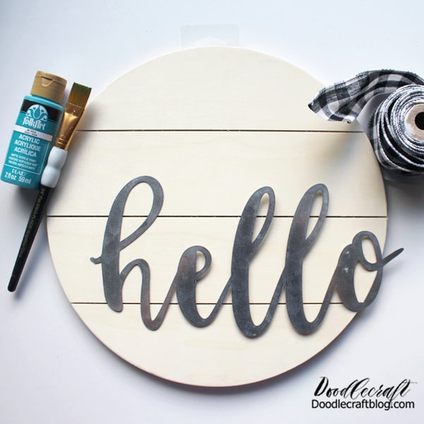 How to Make a Circle Wood Sign