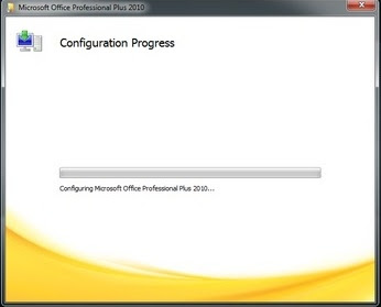 Masalah Configuration Progress Microsoft Office