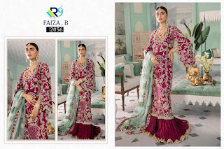 R9 Design Faiza B Georgette Pakistani Suits Wholesaler 