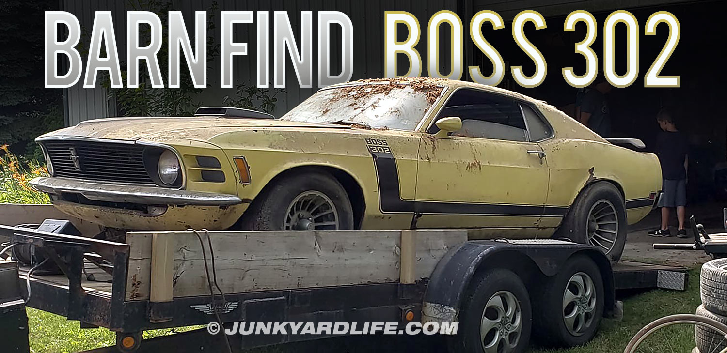 Junkyard Classic Cars, Muscle Cars, Barn finds, Hot rods news: Barn Find: 1970 Boss Mustang with Holman Moody 427