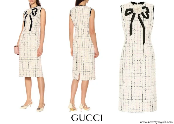 Meghan Markle wore Gucci Embellished tweed dress