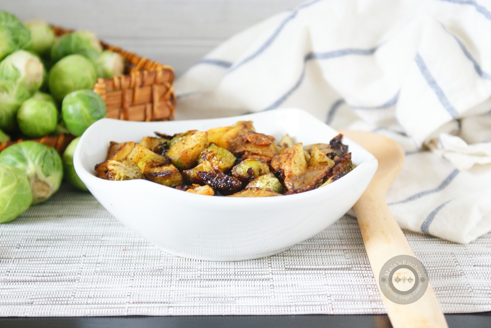 Roasted Brussel Sprouts Curry MalasKitchen