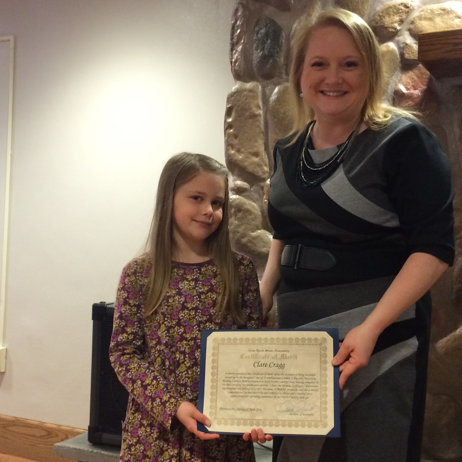 Addie Jenne Press Releases: Norwood Girl's Entry Selected For Runner Up