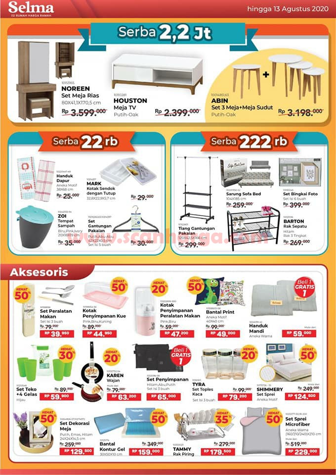 Katalog Promo SELMA Furniture Terbaru Juni, Juli, Agustus 2020 scanharga Harga Promo