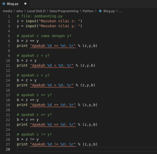 Penjelasan Mengenai Python Fundamental ~ Jenong Aja