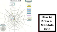 This is an A4 white paper on which is drawn a mandala grid with featured measures
