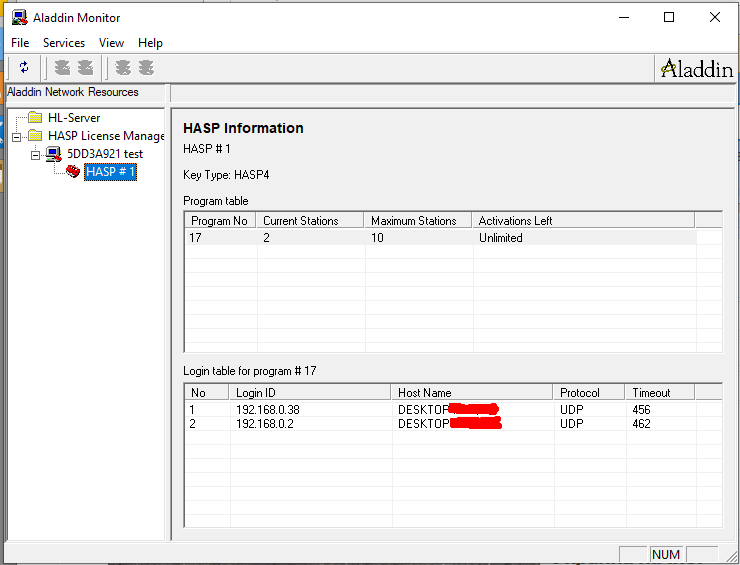1С и Linux Aladdin Monitor