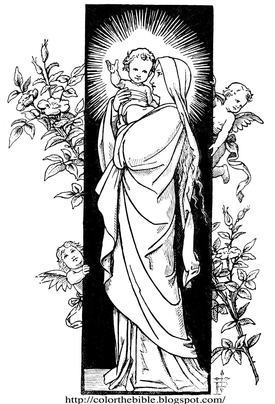 clipart images of virgin mary - photo #34