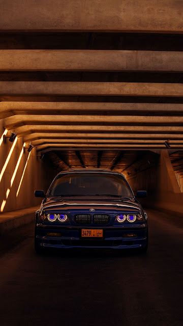 Free wallpaper BMW E46, Blue Car, Tunnel Free wallpaper BMW E46, Blue Car, Tunnel