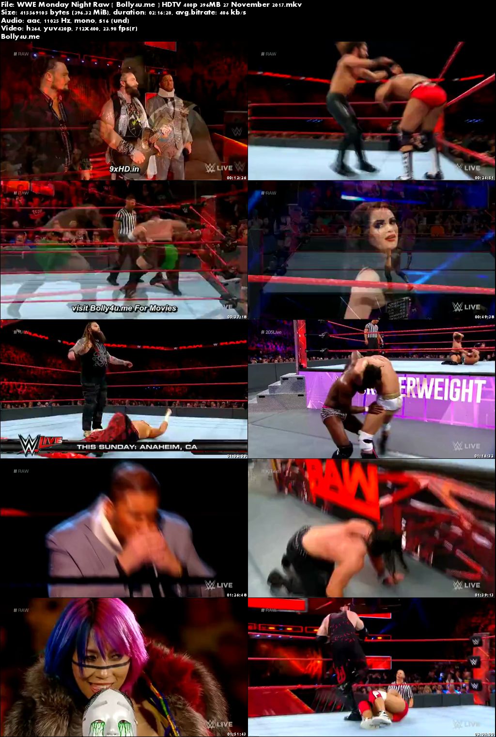 WWE Monday Night Raw HDTV 480p 400MB 27 November 2017 Download WWE Monday Night Raw HDTV 480p 400MB 27 November 2017 Download
