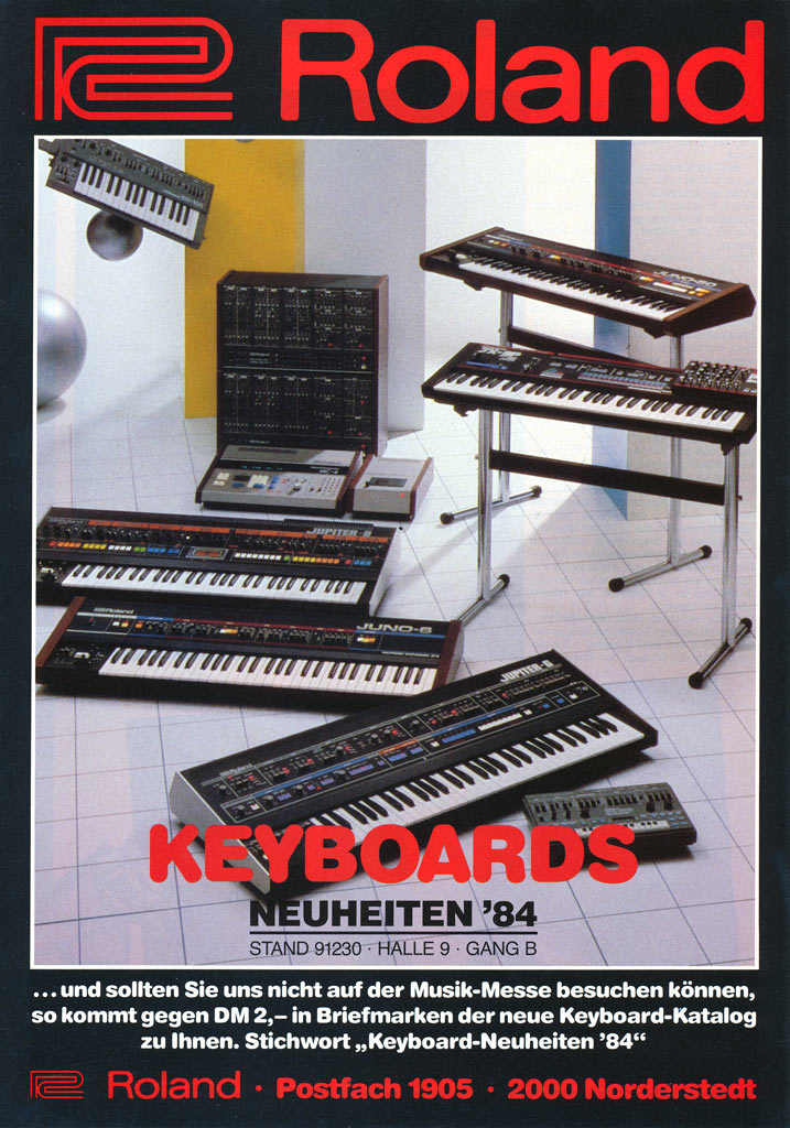 MATRIXSYNTH: 1984 Roland Synthesizer German Ad