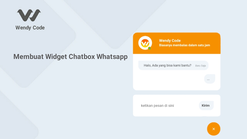 membuat widget chatbox whatsapp