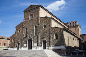 Faenza's cathedral still has a simple brick facade, and as  such is regarded as an unfinished project