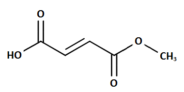 Estrutura química fumarato de monometila bafiertam