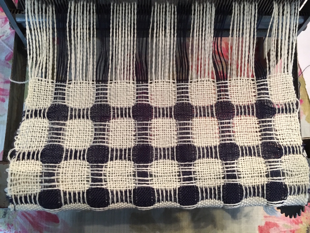 Random Acts of Color Deflected Double Weave for Collapse Fabrics