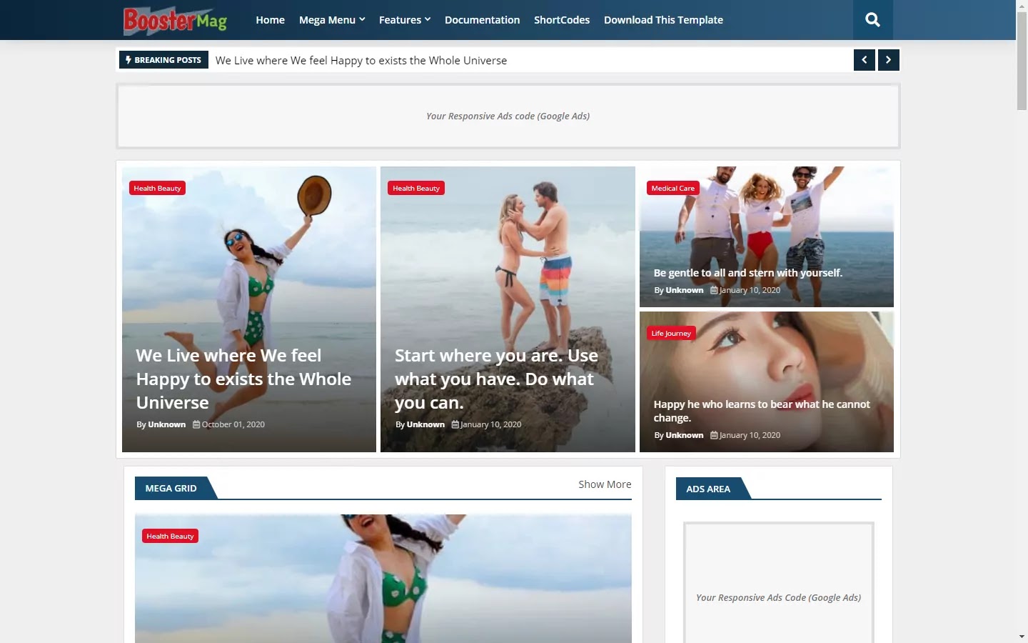 300+ Professional Blogger Templates - Amp, SEO Friendly, Responsive, and Fast Loading Template Booster Mag - Blog & Magazine Blogger Template