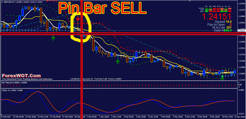 Black white signal bars in forex trading
