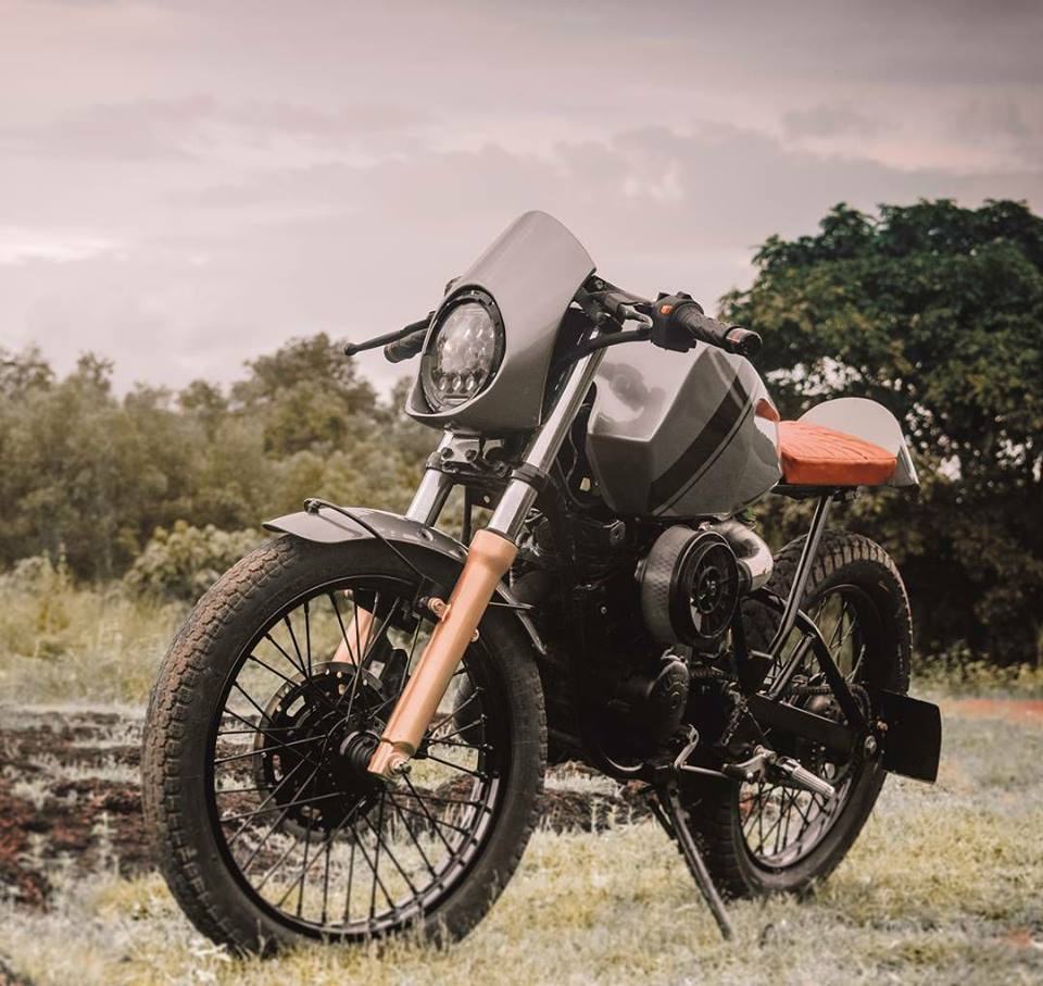 Suzuki TVS Fiero Modified into Cafe Racer By Wolt Motor Corp MOTOAUTO