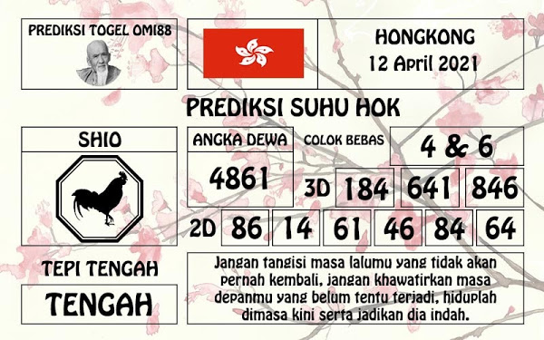 Syair HK 12 April 2021