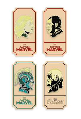 Captain Marvel Movie Portrait Enamel Pin Series 2 by Matt Taylor x Mondo