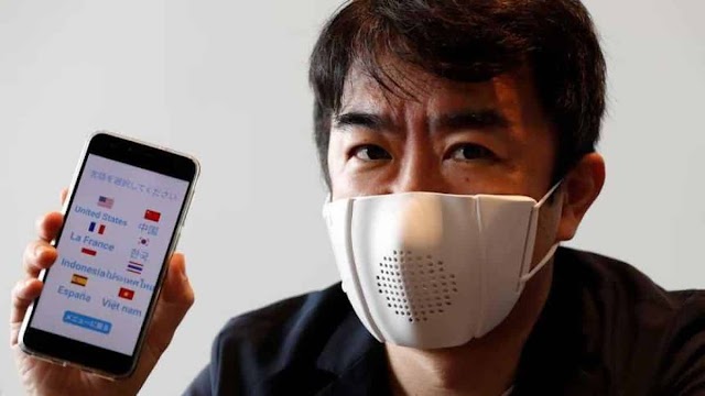 Covid-19: japoneses criam máscara capaz de traduzir falas em oito idiomas