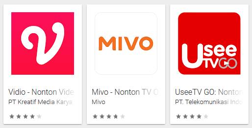 Nama-nama Aplikasi Nonton TV Gratis untuk HP Android