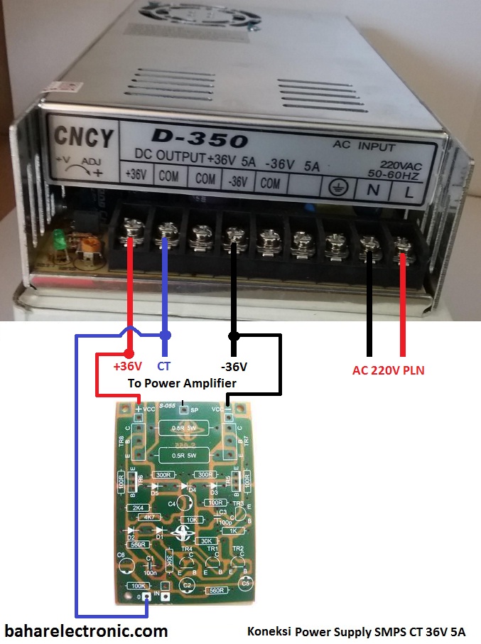 Cara Menyambung Power Supply Smps Bahar Electronic