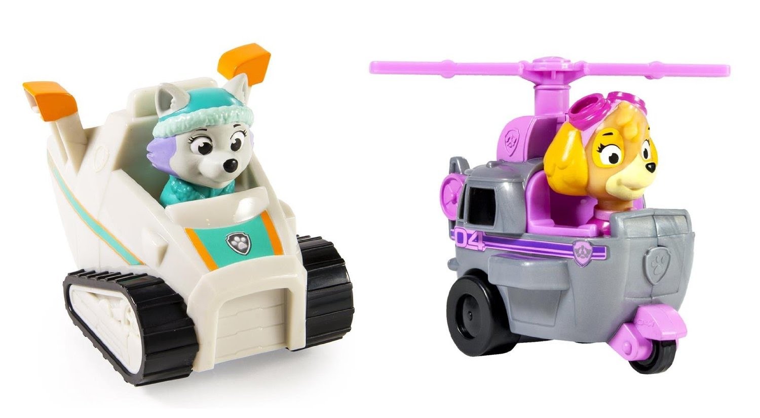Paw patrol Everest Snowmobile & Skye 'Copter. Beloved paw patrol toys