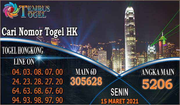 Cari Nomor Togel HK - Senin, Tanggal 15 Maret 2021