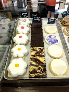 display of cookies in a cookie shop