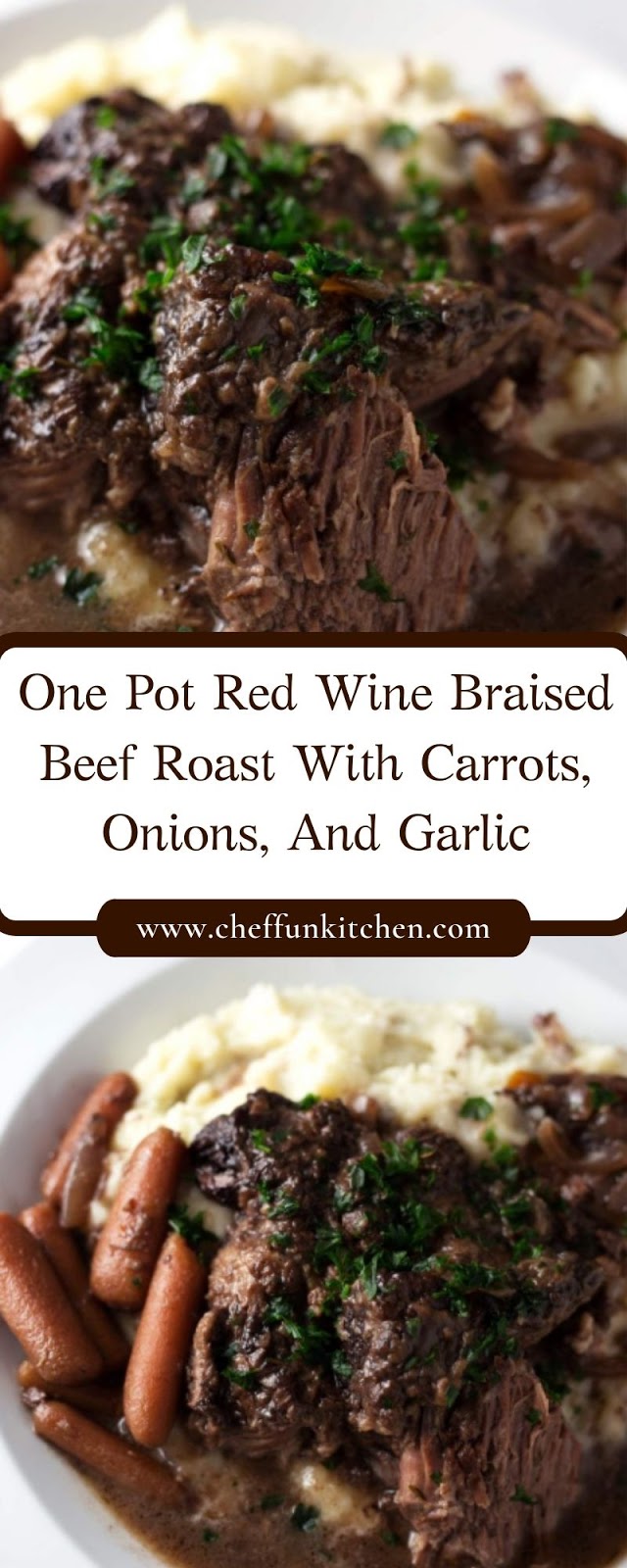 One Pot Red Wine Braised Beef Roast With Carrots, Onions, And Garlic One Pot Red Wine Braised Beef Roast With Carrots, Onions, And Garlic