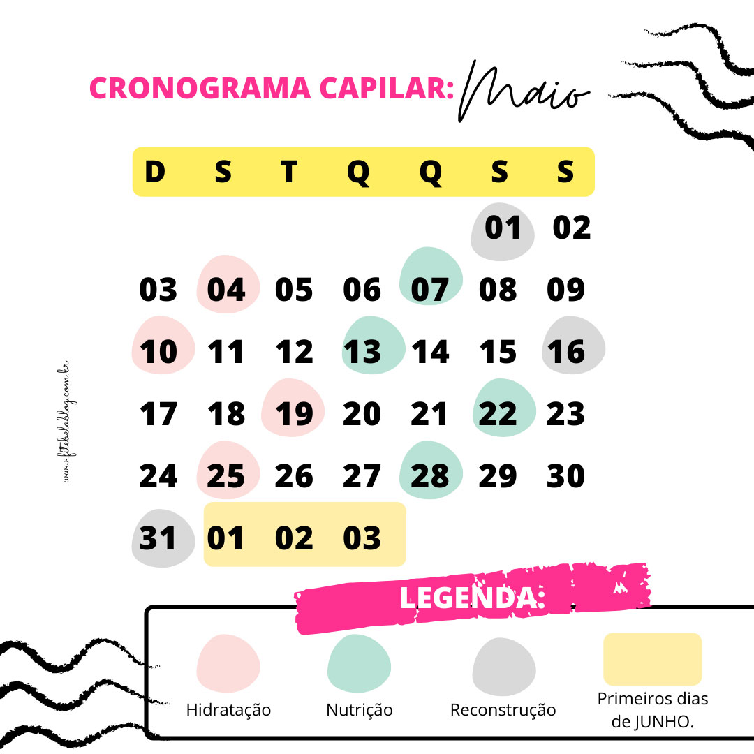 Cronograma capilar cachos Aprenda como montar e fazer o seu em casa