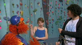 Murray and Ovejita, Murray Has a Little Lamb, rock climbing school. Sesame Street Episode 4418 The Princess Story season 44