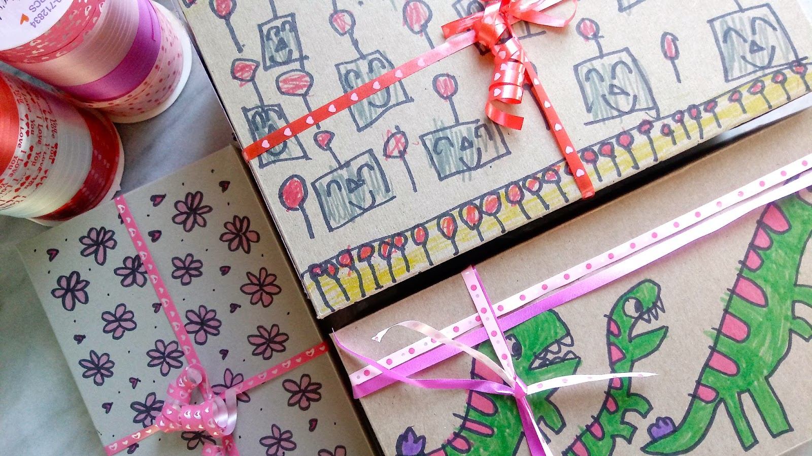 At Home with the Loverbees DIY How to Turn Any Box Into a Gift Box for Valentine's Day