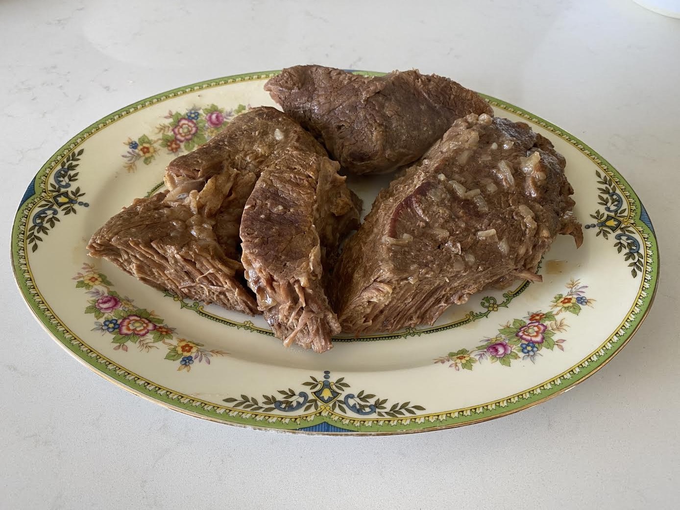 Spaghetti and Gravy Pot Roast in Onion Gravy
