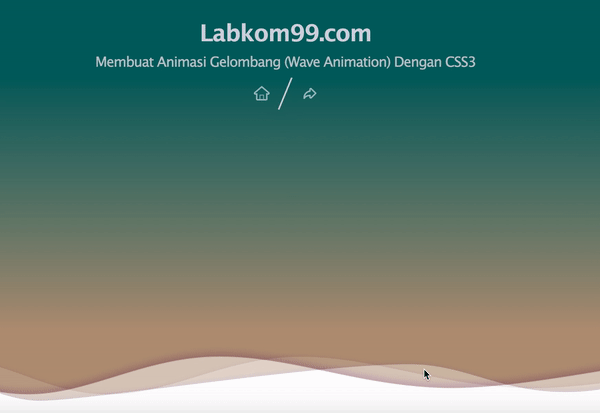 Membuat Animasi Gelombang (Wave Animation) Dengan CSS3 Membuat Animasi Gelombang (Wave Animation) Dengan CSS3