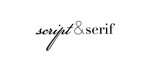 script and serif