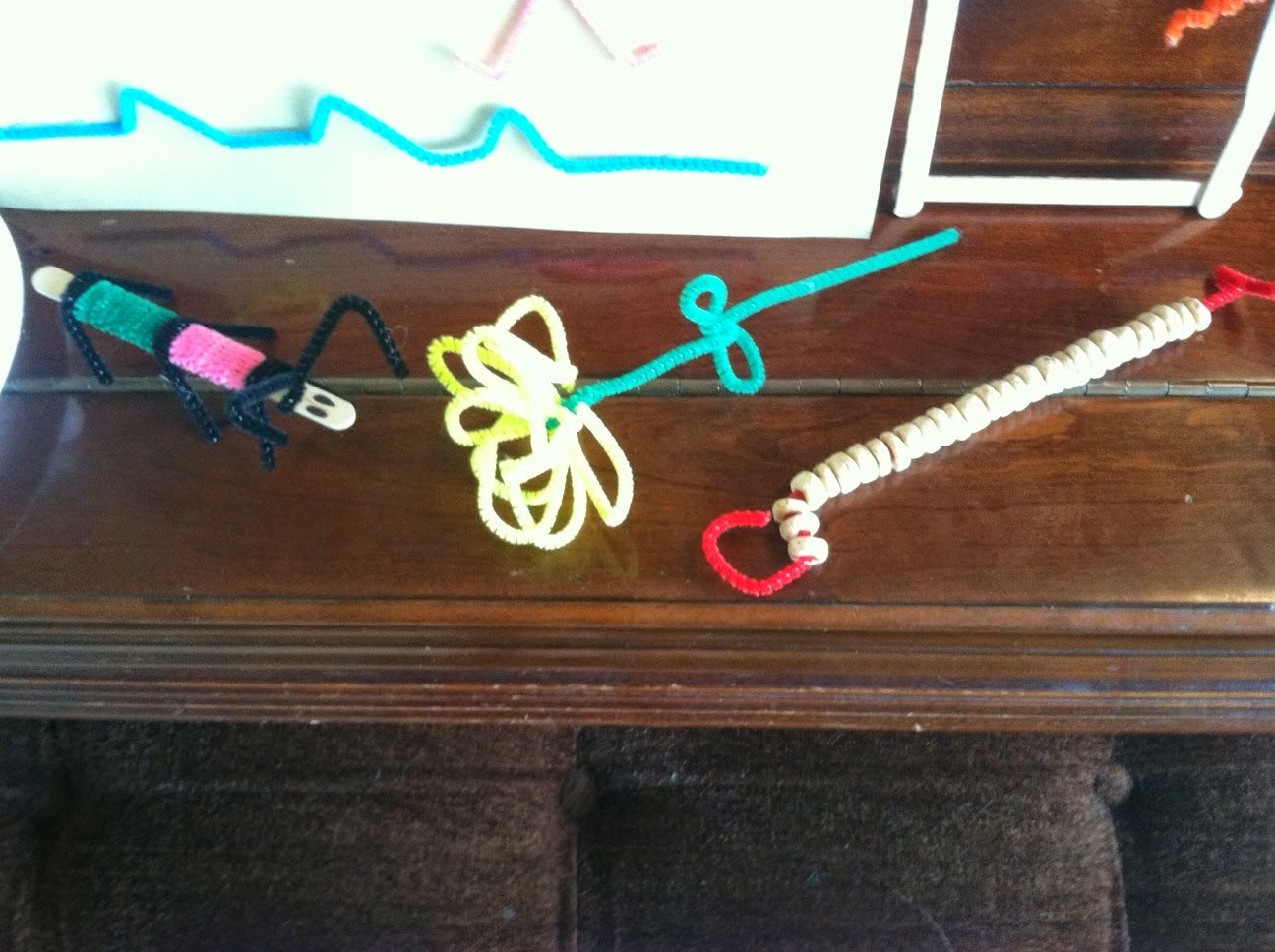Rebecca's Round Up Pipe Cleaner and Popsicle Stick Art!