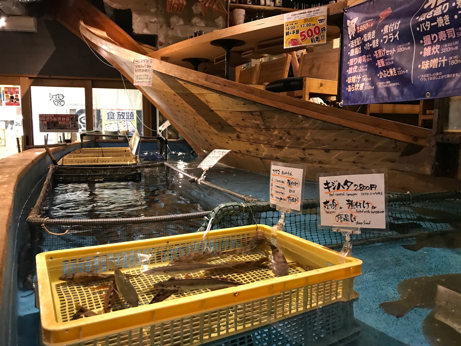 Vikingess Voyages Tokyo Restaurants Fish Your Own Meal At The Fishing Restaurant Zauo