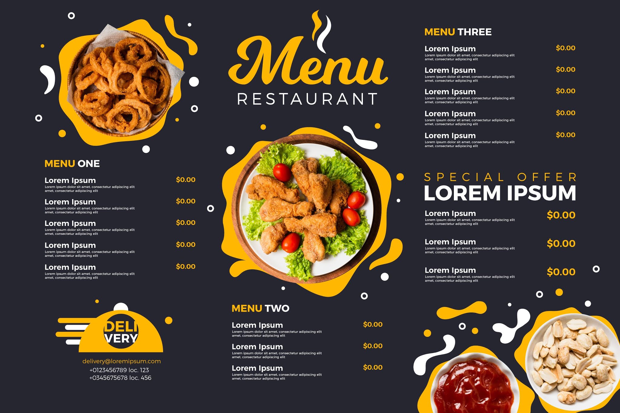 Service Menu/Catalog Sample Design Soft Touch