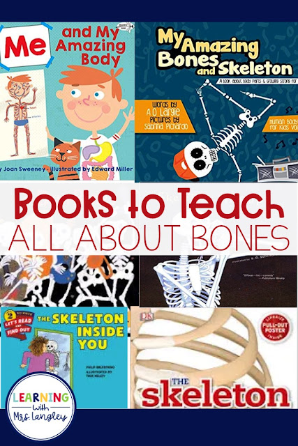 Learning about skeletons during the month of October is a fun way to include some science into your day. These books are some of my favorites to use during our investigation into the human body and skeleton. #allaboutbones #kindergartenscience #halloween