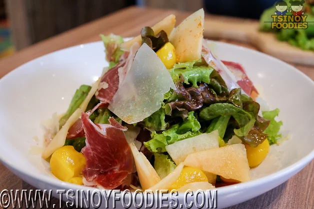 jamon serrano melon mango salad